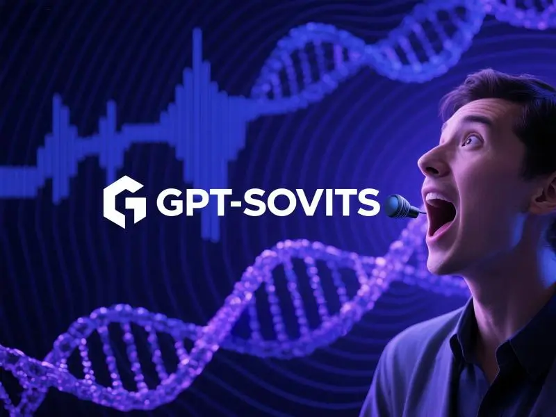 GPT-SOVITS声音克隆技术演示:男性用户通过麦克风录制语音,背景声波与DNA链展现基因级音色复刻技术。平台支持语音包定制与AI声音克隆,体验gptsovits模型的精准声纹模拟。
